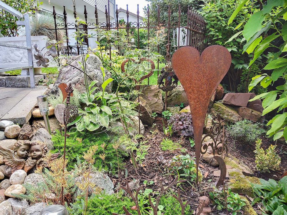 Der Garten der Ferienwohnung in Mosbach