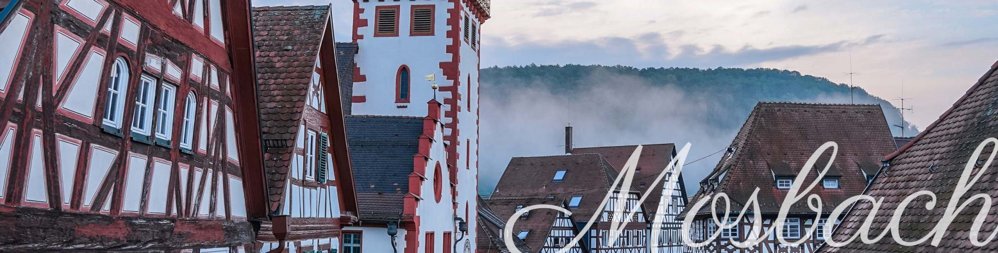 Blick über den Marktplatz in Mosbach (Baden)